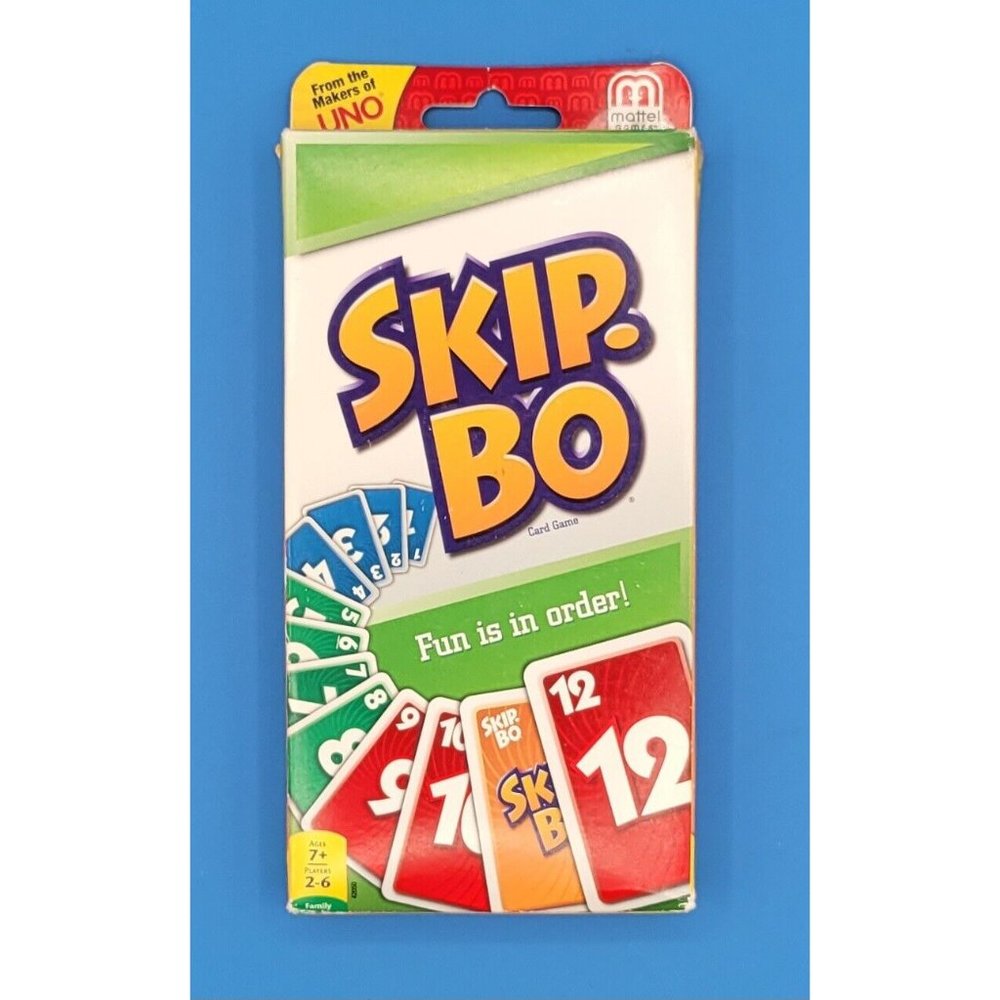 Skip Bo Card Game -2011 ~ Fun is in Order! by Mattel Games